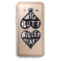 Big butt bigger heart: Samsung Galaxy J3 (2016) Transparant Hoesje