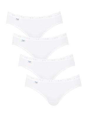 Sloggi - Basic Mini 4-pack - wit, Maat:44