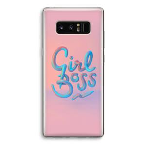 Girl boss: Samsung Galaxy Note 8 Transparant Hoesje
