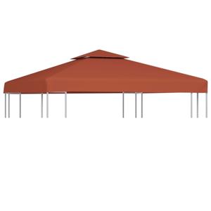 VidaXL Prieeldak 2-laags 310 g/m² 3x3 m terracottakleurig