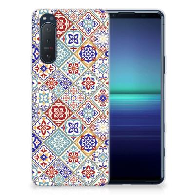 Sony Xperia 5II | TPU | Siliconen hoesje | Tiles Color