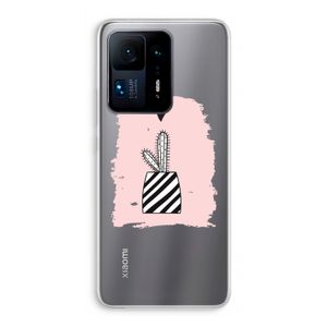 Zwart-wit cactus: Xiaomi Mi Mix 4 Transparant Hoesje