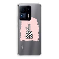 Zwart-wit cactus: Xiaomi Mi Mix 4 Transparant Hoesje