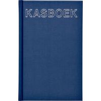 Kasboek 103x165mm 192blz 1 kolom blauw
