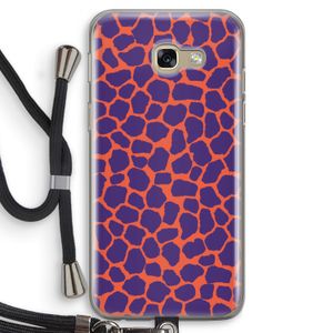 Purple Giraffe: Samsung Galaxy A5 (2017) Transparant Hoesje met koord