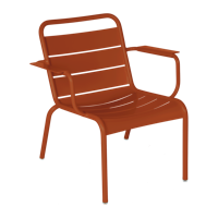 Fermob Luxembourg loungestoel met arm Candied orange