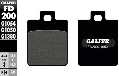 GALFER Brake pad fd200 g1050 organic scooter