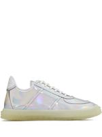 Giuseppe Zanotti baskets à effet holographique - Blanc - thumbnail