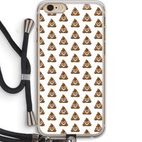 Poop emoji: iPhone 6 PLUS / 6S PLUS Transparant Hoesje met koord