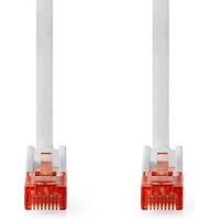 CAT6-kabel | RJ45 Male | RJ45 Male | U/UTP | 1.00 m | Rond | PVC | Wit | Label - thumbnail