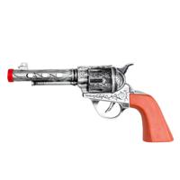 Boland Pistool/revolver - zilver - 20 cm - kunststof - western thema - verkleedaccessoire
