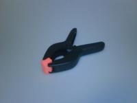 Marktklem 12 cm kunststof zwart