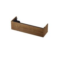 INK - Onderkast 1 Lade Push 2 Open Bestaande Uit - 1400x450x376 Mm - Massief Eiken Chocolate