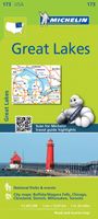Wegenkaart - landkaart 173 Great Lakes - Grote Meren USA | Michelin - thumbnail