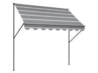 Angerer Klemluifel (grijs-crème gestreept, 300 cm breit)