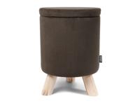 SENZA Ribbel Opbergpoef - Donker Groen (2e Kans Deal)