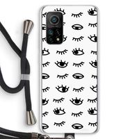 Eye pattern #2: Xiaomi Mi 10T 5G Transparant Hoesje met koord