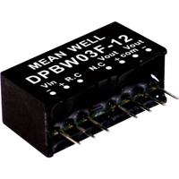 Mean Well DPBW03G-12 DC/DC-convertermodule 125 mA 3 W Aantal uitgangen: 2 x Inhoud 1 stuk(s) - thumbnail