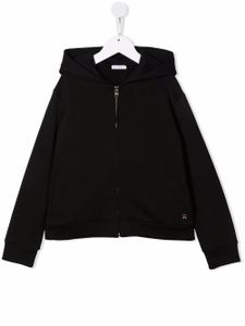 Dolce & Gabbana Kids hoodie à fermeture zippée - Noir