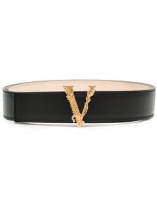 Versace ceinture Virtus en cuir - Noir