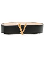 Versace ceinture Virtus en cuir - Noir - thumbnail