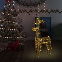 VidaXL Kerstversiering rendier 90 led&apos;s 60x16x100 cm acryl