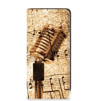 Samsung Galaxy A41 Stand Case Bladmuziek - thumbnail
