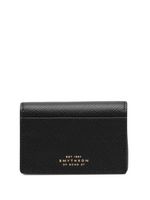 Smythson portefeuille pliant en cuir - Noir - thumbnail