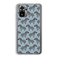 Zebra: Xiaomi Redmi Note 10S Transparant Hoesje