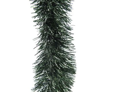 Lametta guirlande pvc d10l270 cm groen kerst - Decoris