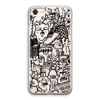 Vexx Black Mixtape: iPhone 8 Transparant Hoesje Vexx Black Mixtape: iPhone 8 Transparant Hoesje
