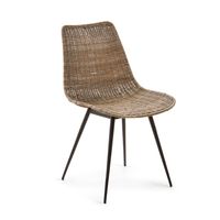 Kave Home Equal eetkamerstoel Rotan