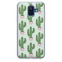 Cactus Lover: Samsung Galaxy A6 (2018) Transparant Hoesje - thumbnail