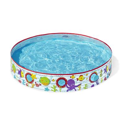 Bestway Stijve Kinderzwembad PVC Vissen 152x25 cm +2 Jaar Tuin 55029