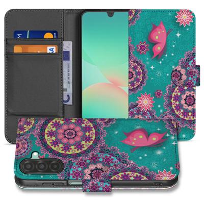 Samsung Galaxy A26 Cirkels en Vlinders | Book Case |