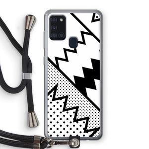 Pop Art #5: Samsung Galaxy A21s Transparant Hoesje met koord
