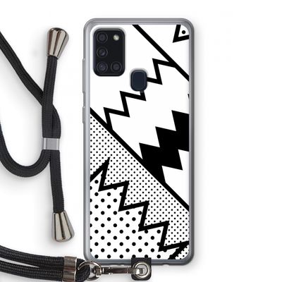 Pop Art #5: Samsung Galaxy A21s Transparant Hoesje met koord
