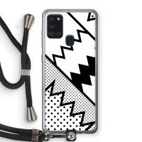 Pop Art #5: Samsung Galaxy A21s Transparant Hoesje met koord