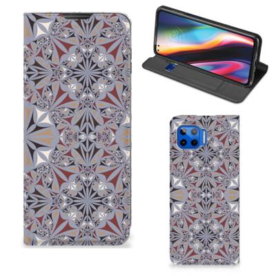 Motorola Moto G 5G Plus | Standcase | Flower Tiles