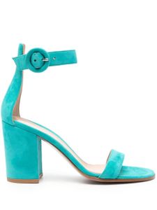 Gianvito Rossi sandales Versilia 85 mm en daim - Bleu