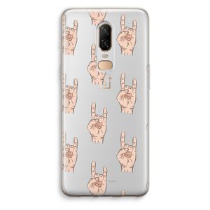 Rock: OnePlus 6 Transparant Hoesje