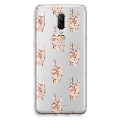Rock: OnePlus 6 Transparant Hoesje