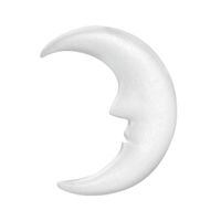 Piepschuim hobby knutselen vormen/figuren maan van 23 cm - thumbnail