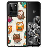 Samsung Galaxy S20 Ultra Back Cover Vrolijke Uilen Samsung Galaxy S20 Ultra Back Cover Vrolijke Uilen