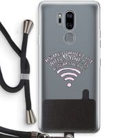 Home Is Where The Wifi Is: LG G7 Thinq Transparant Hoesje met koord