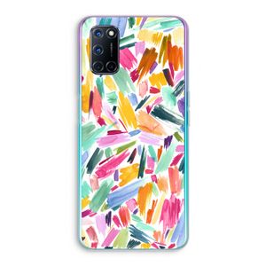 Watercolor Brushstrokes: Oppo A72 Transparant Hoesje