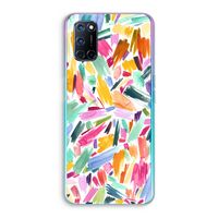 Watercolor Brushstrokes: Oppo A72 Transparant Hoesje