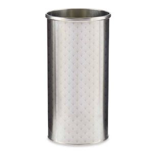 Paraplu houder/bak/standaard - metaal - zilver - 22 x 44 cm - Paraplubakken