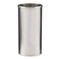 Paraplu houder/bak/standaard - metaal - zilver - 22 x 44 cm - Paraplubakken