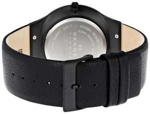 Skagen horlogeband 234XXLTLB Leder Zwart 27mm